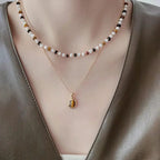 VENTFILLE Sterling Silver Golden Tiger Eye Stone Necklace - ATSProducts