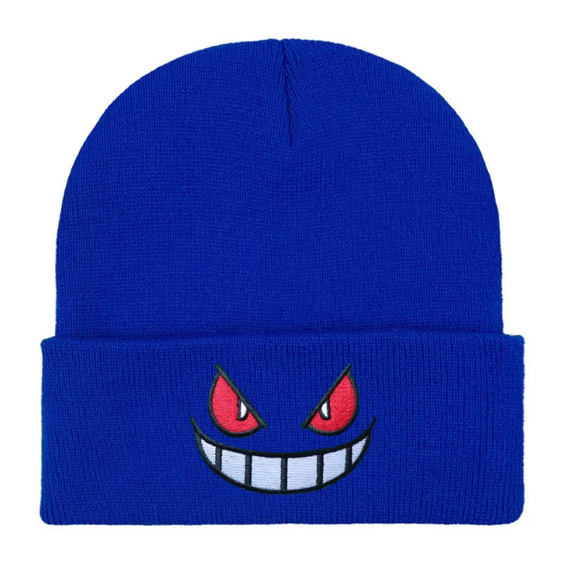 19 Colors Cartoon Evil Eyes Embroidered Beanies - ATSProducts