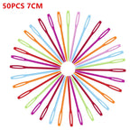 QervFlo 50pcs 7cm 9cm 15cm Plastic Knitting Needles - ATSProducts