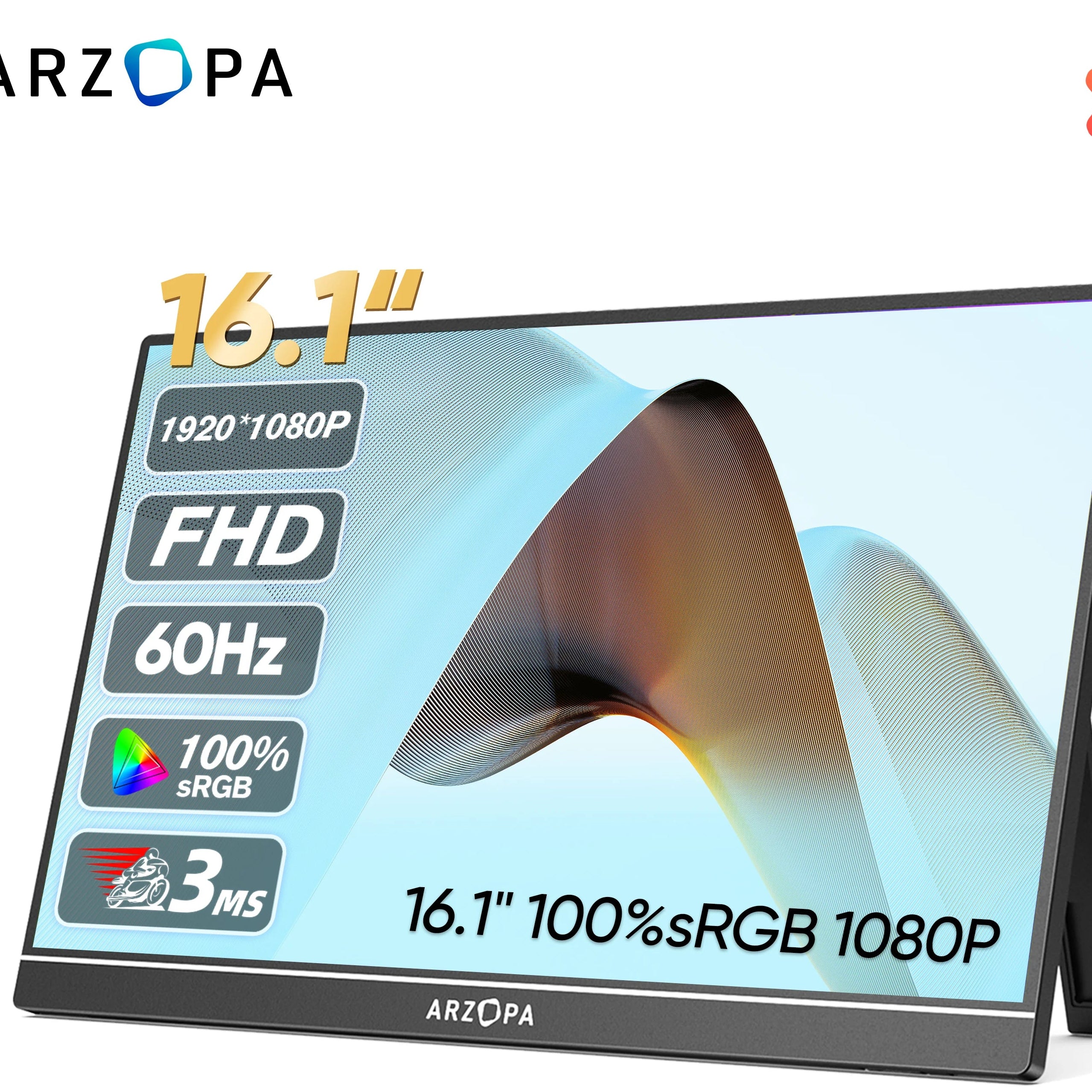 ARZOPA 16.1 inch 1080P FHD Portable Gaming Monitor - ATSProducts