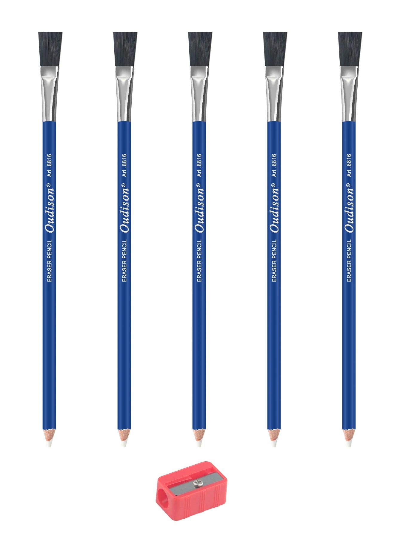 Eraser Pencil Set With Brush and Sharpener - ATSProducts