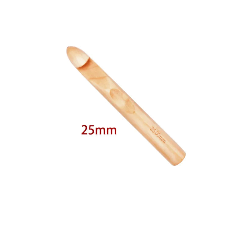 15/20/25/30 mm Wooden Crochet Hooks - ATSProducts