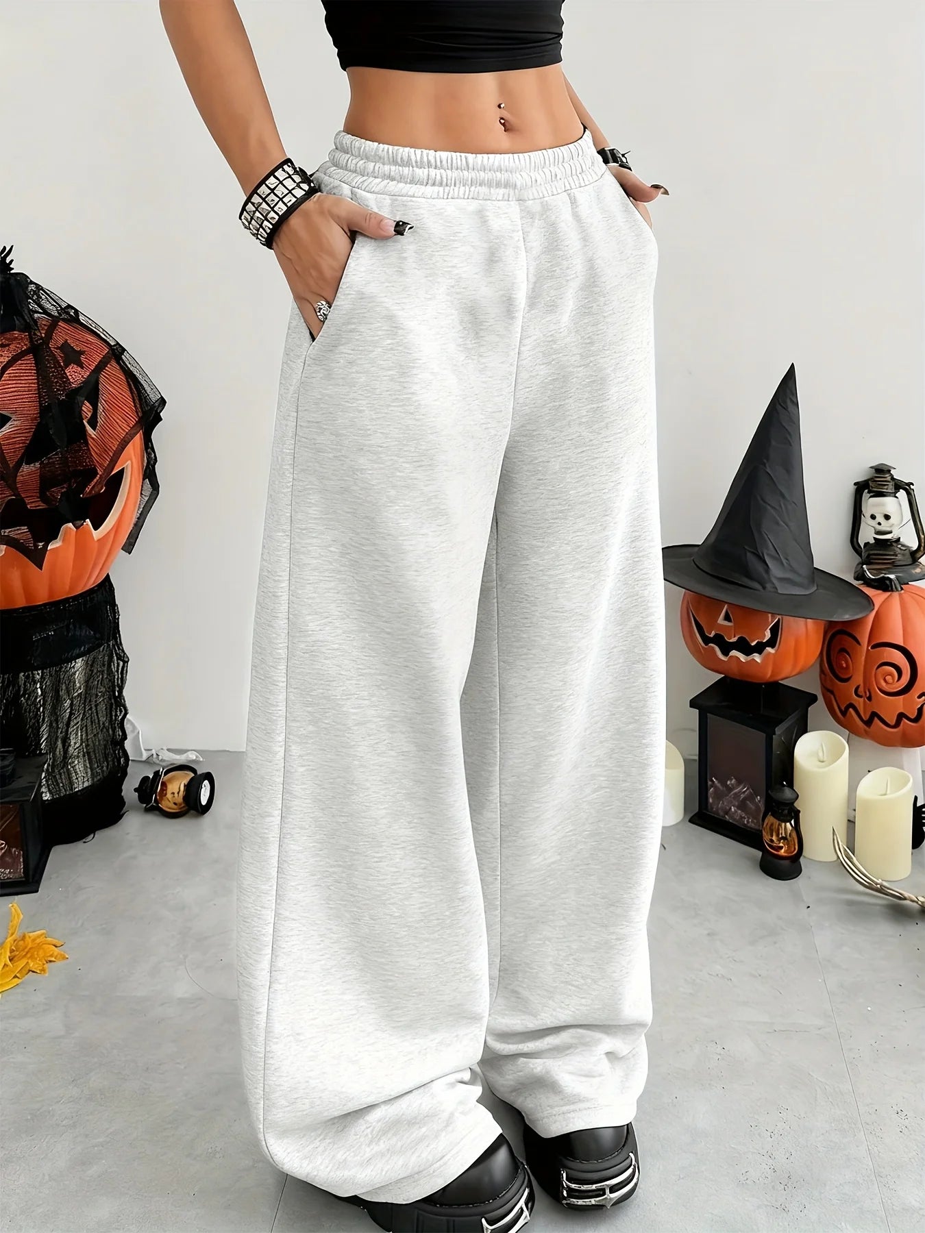 Casual Wide-Leg Joggers