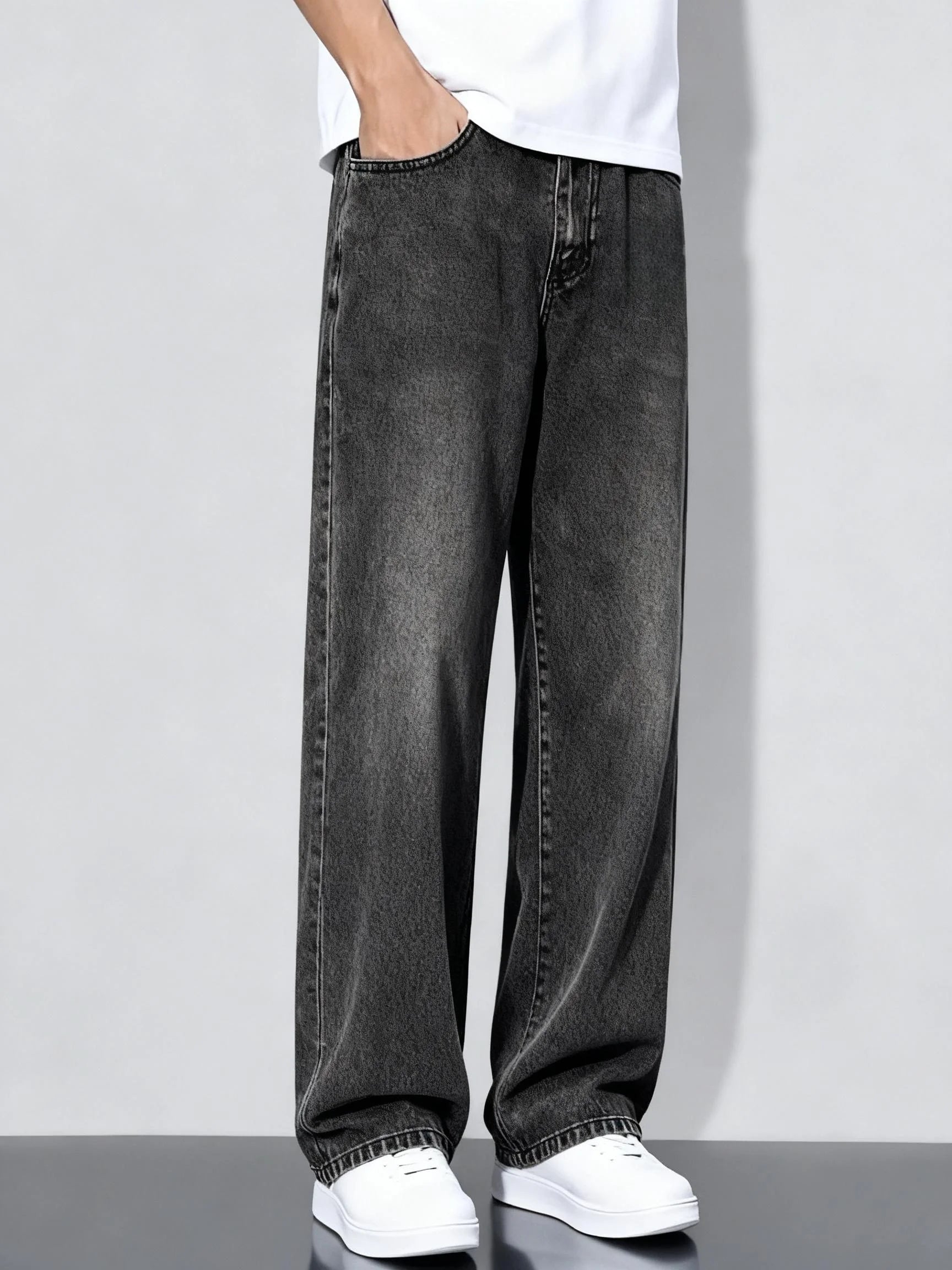 Men's Loose-fit Straight-leg Jeans - ATSProducts