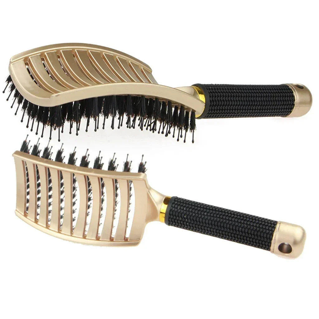 Boar Bristle & Nylon Scalp Massage Hairbrush