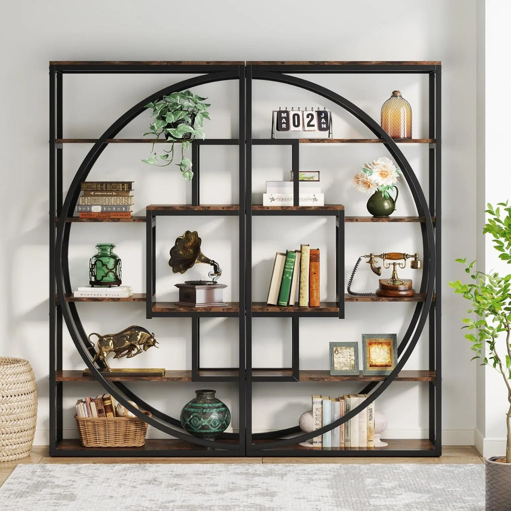 Little Tree Industrial 5-Tier Etagere Bookcase, 70.8 inch - ATSProducts
