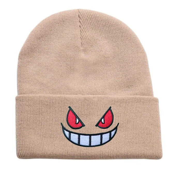 19 Colors Cartoon Evil Eyes Embroidered Beanies - ATSProducts