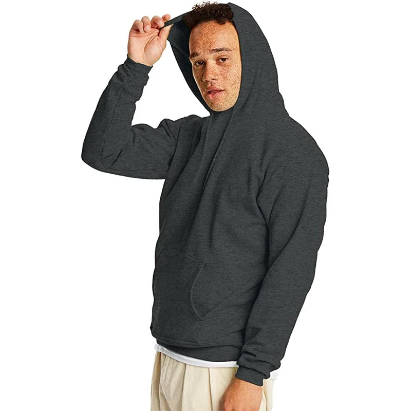 Men's Hoodies Women Pullover Spring Autumn Casual Hoodie Sweatshirts Solid Color Hoodies Oversize Black Sweatshirt For Male - ATSProducts