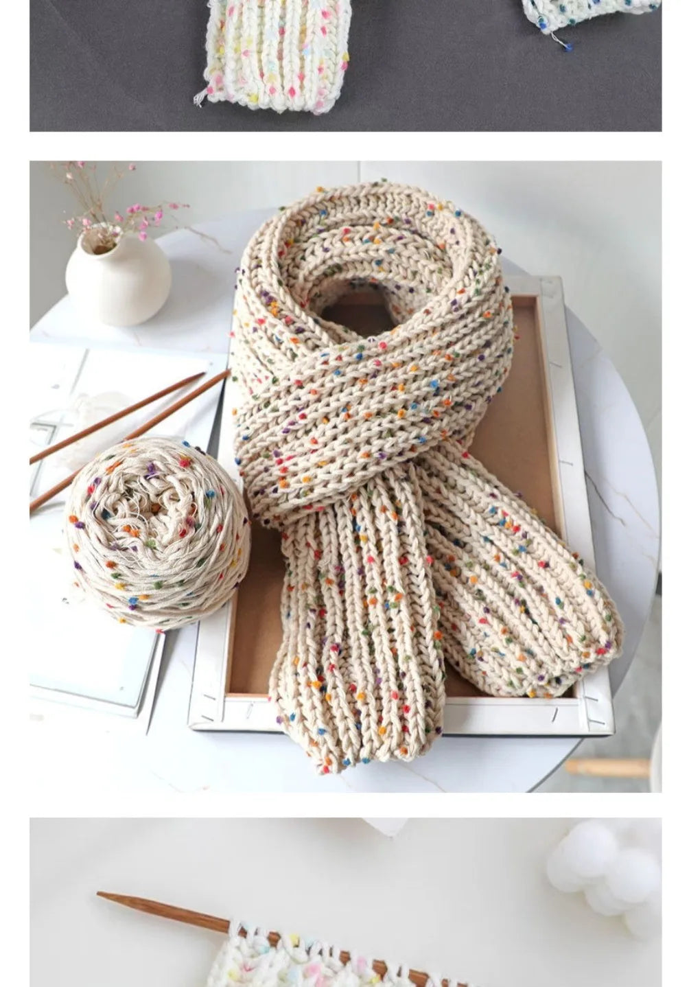 50g/Roll Rainbow Beans Wool Yarn - ATSProducts