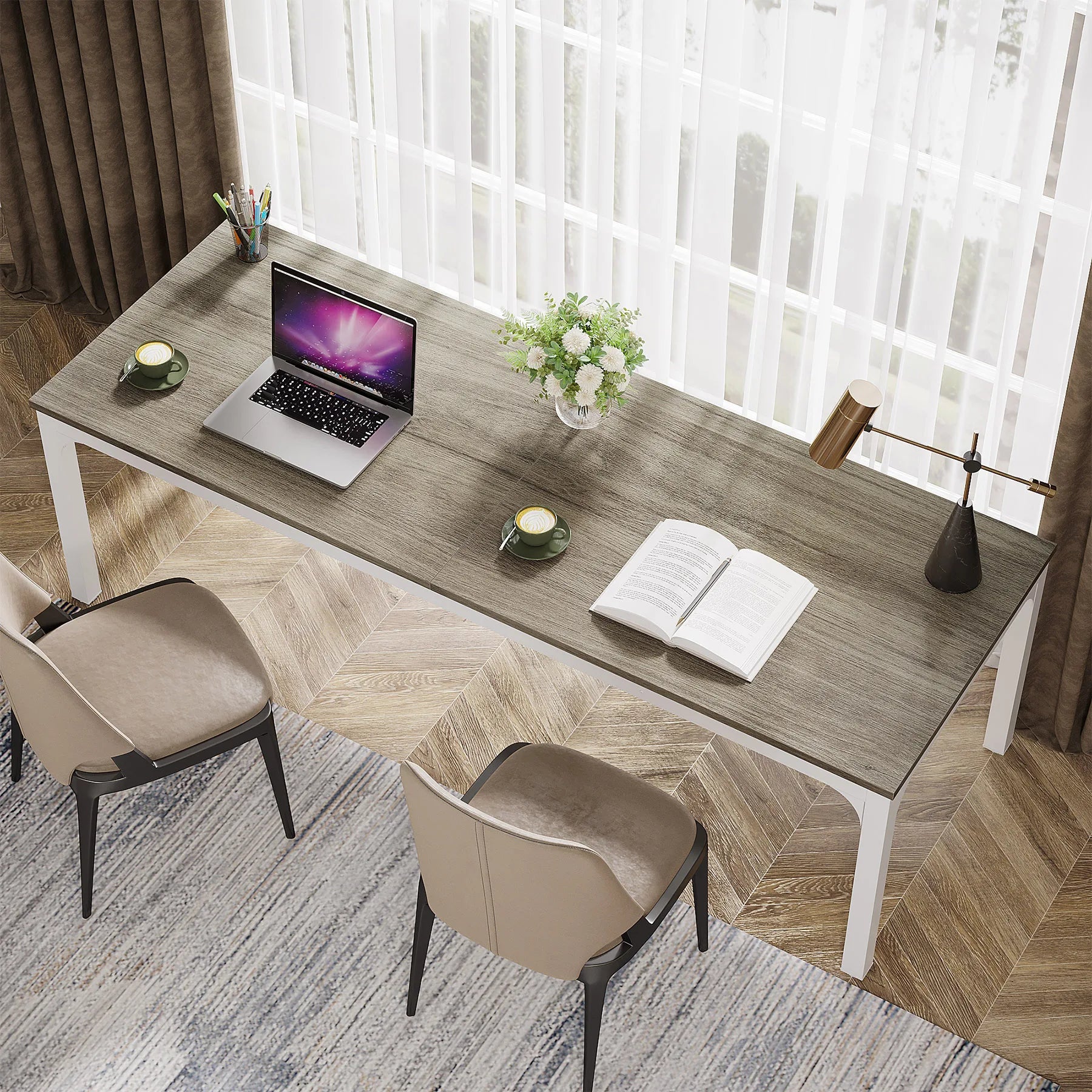 Tribesigns 78.7 Inches Extra Long Computer Desk - ATSProducts