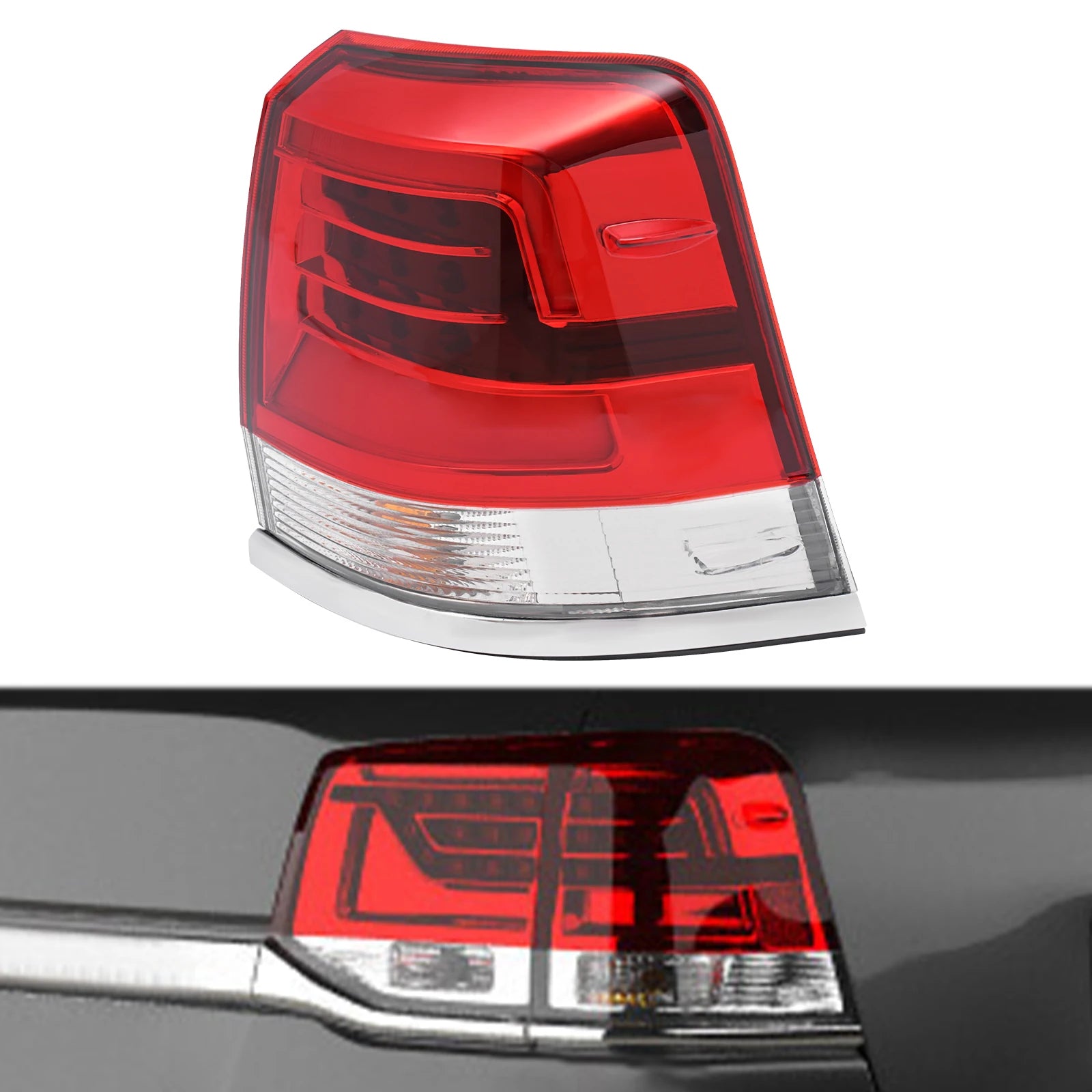 Right Tail Light for 2016 2017 2018 Toyota Land Cruiser FJ200 Brake Lamp - ATSProducts