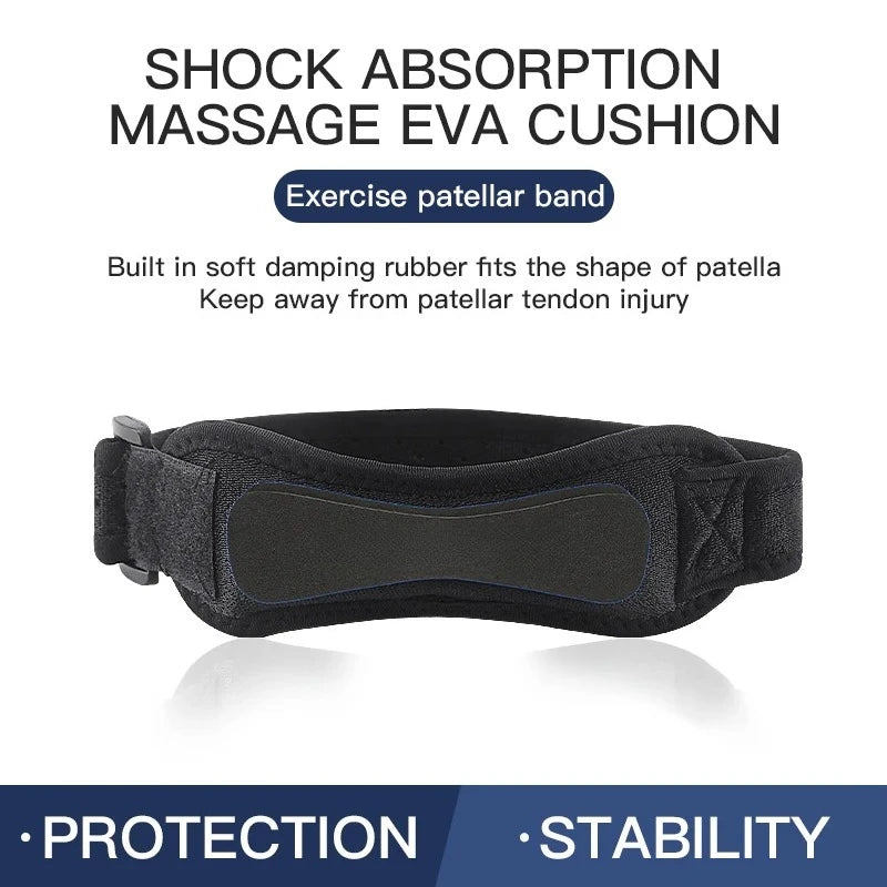 Patella Band Adjustable Silica Gel Knee Tendon Strap Protector - ATSProducts