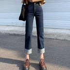 Women's High-Waist Straight-Leg Jeans - ATSProducts