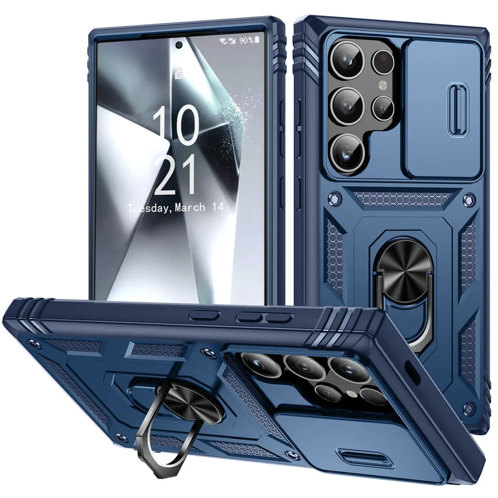 Phone Case Hybrid Ring Kickstand Hard Shockproof Cover - ATSProducts