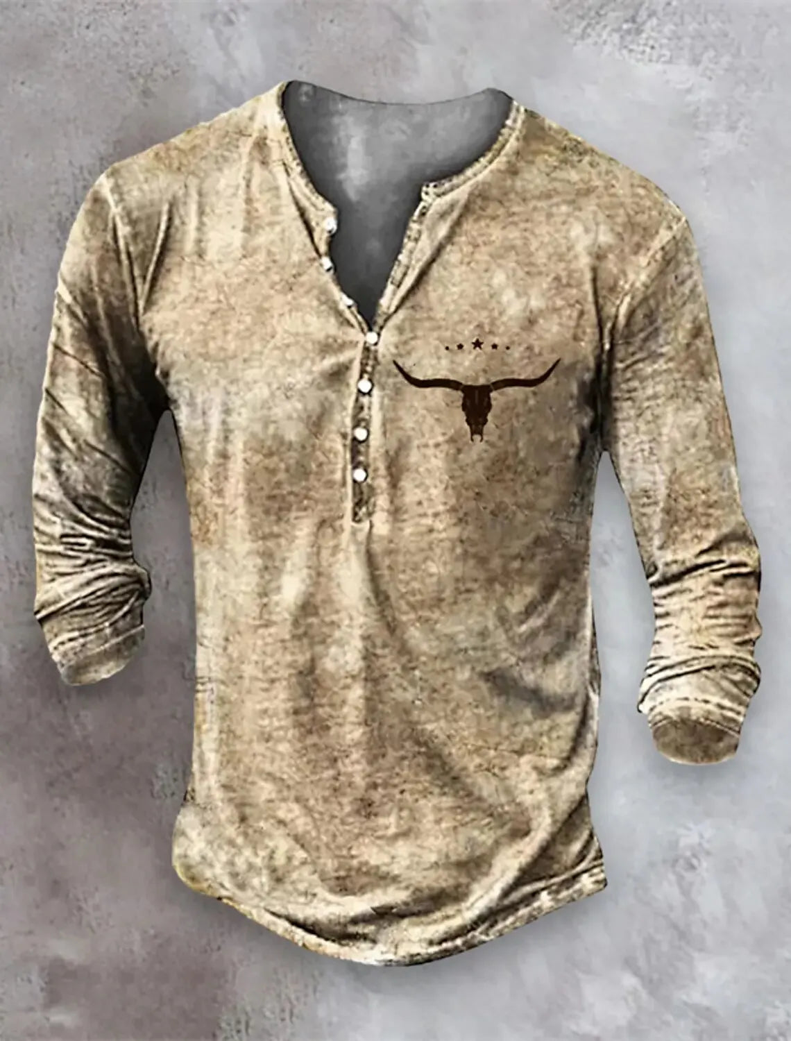 3D Design Button-Up V-Neck Shirt - ATSProducts