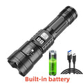 LED Flashlight Built-In Battery USB Rechargeable - ATSProducts