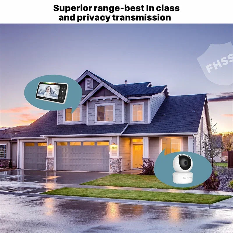 Babystar 5inch Video Baby Monitor with Remote