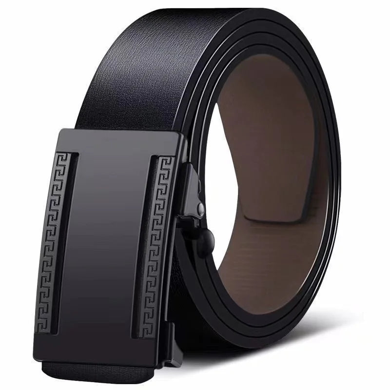 Genuine Leather Automatic Buckle Belt - ATSProducts