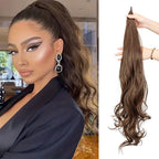 WIGSIN Synthetic 32Inch Long Curly Wavy Ponytail - ATSProducts