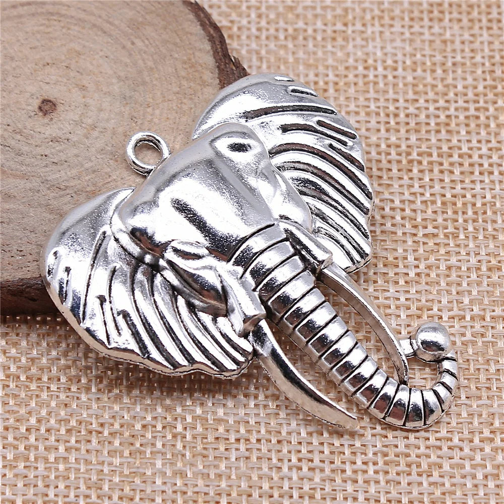 2pcs 54x47mm WysiWYG Elephant Pendants - ATSProducts