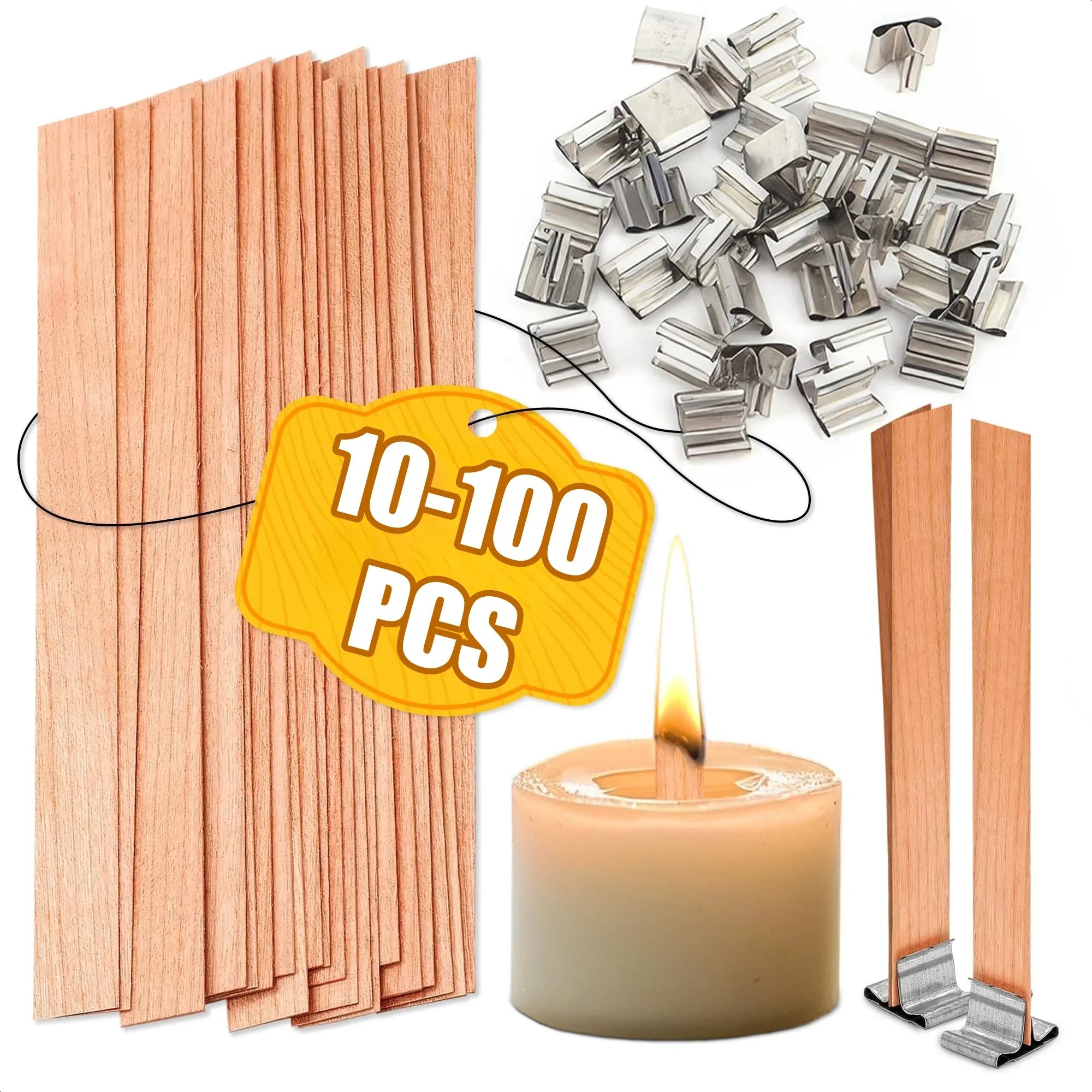 Handmade Wooden Candle Wicks - ATSProducts