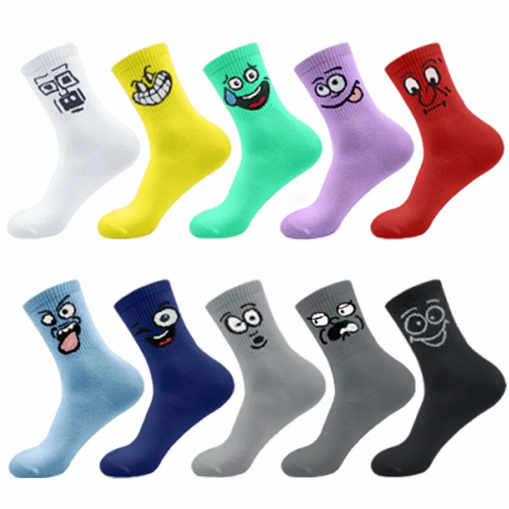 Uiushe Colorful Goofy Face Socks - ATSProducts