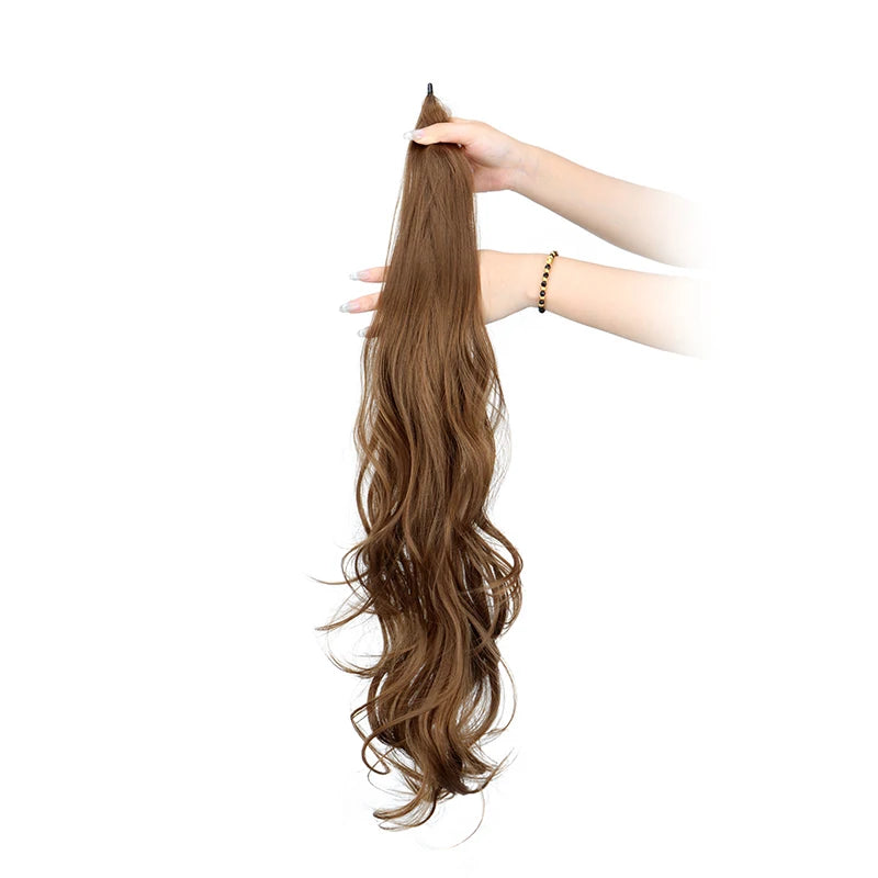 WIGSIN Synthetic 32Inch Long Curly Wavy Ponytail - ATSProducts