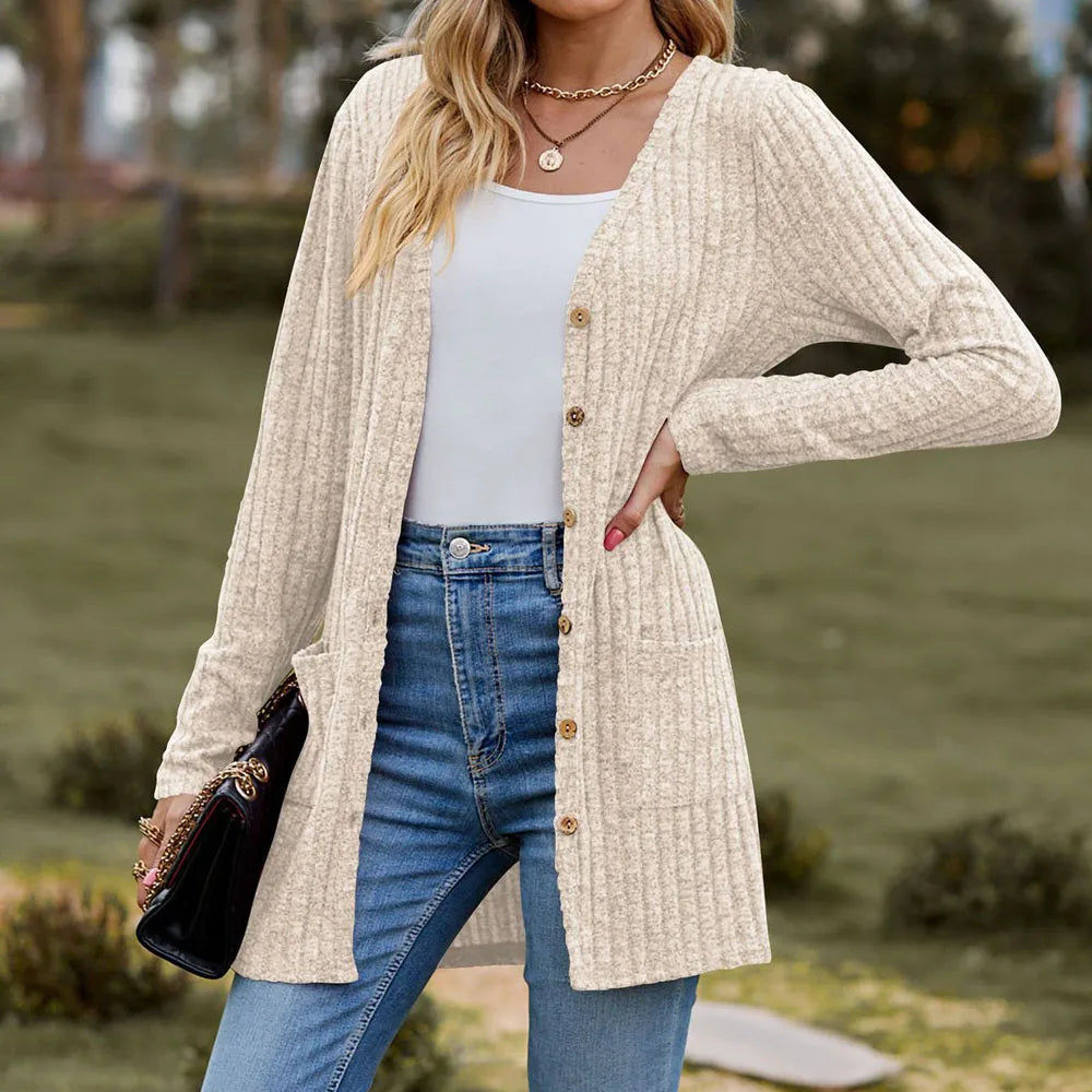 Mooclound Loose Long Pit Pocket Cardigans - ATSProducts