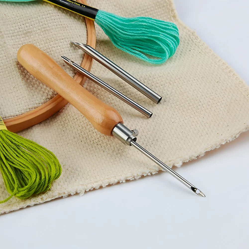 Wooden Handle Embroidery Punch - ATSProducts