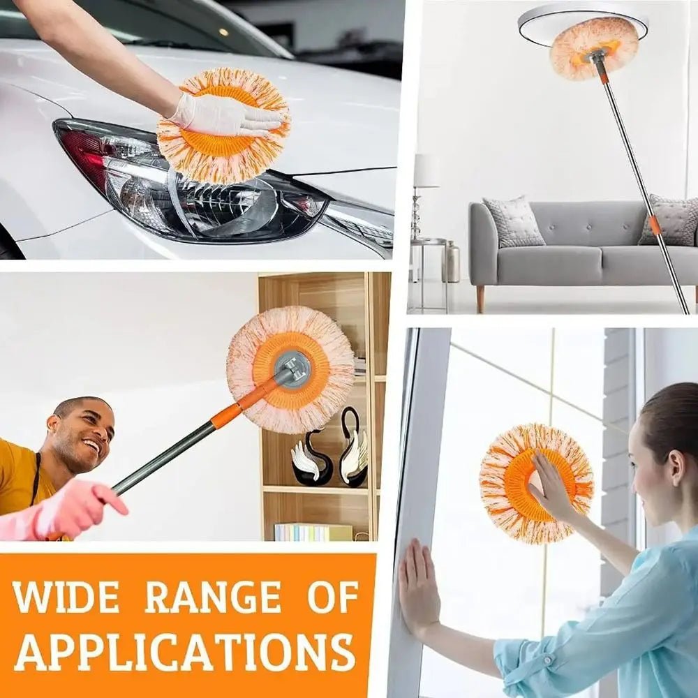 Round Cleaning Mop with Extension Pole - ATSProducts