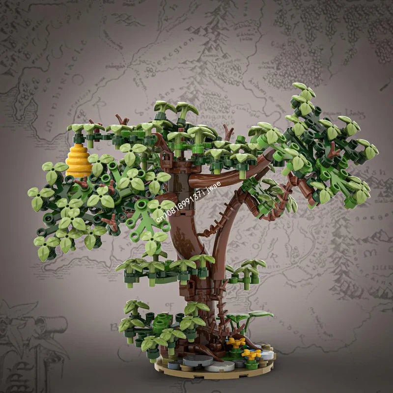 241PCS Scenes European Medieval Street Oak Tree Model Diy Puzzles - ATSProducts