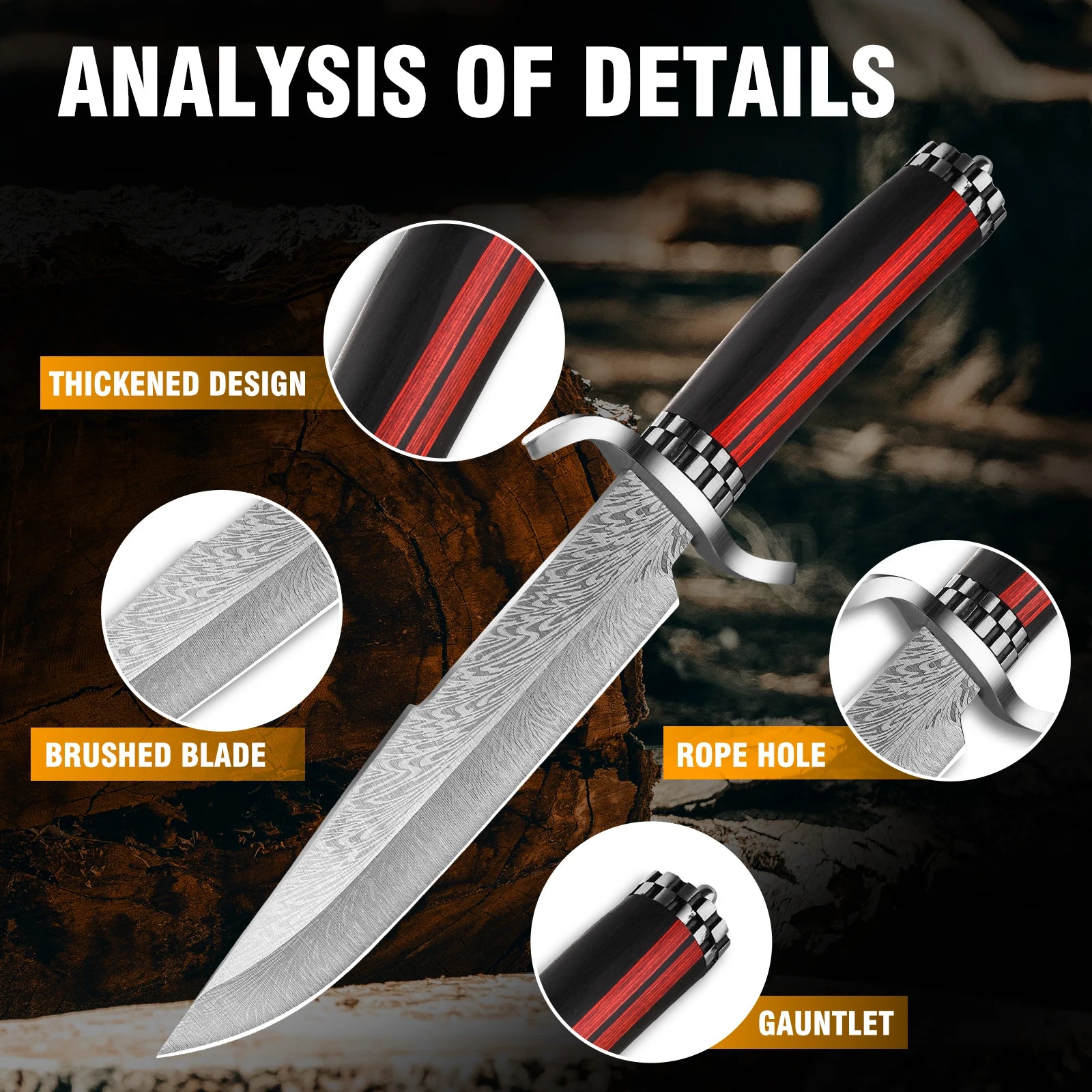 1Pc Sheathed Belt Knife - ATSProducts