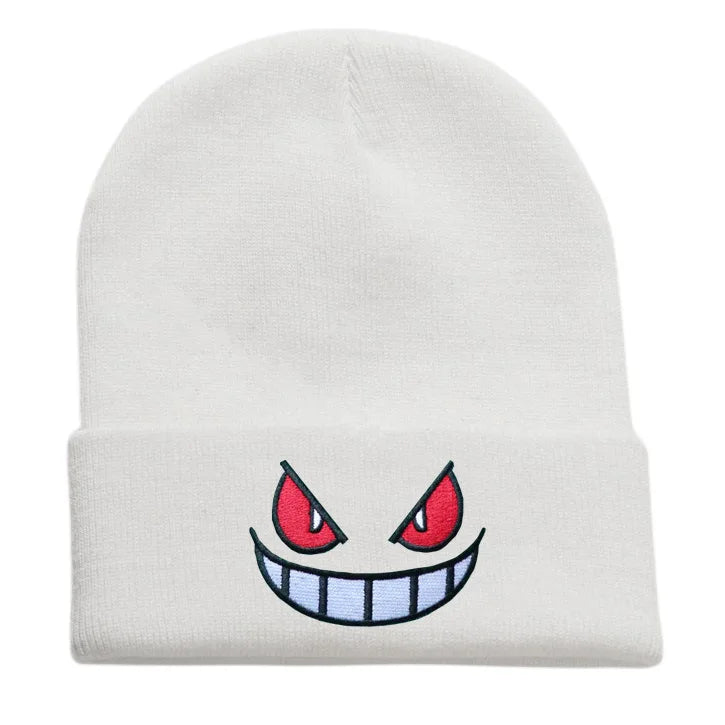 19 Colors Cartoon Evil Eyes Embroidered Beanies - ATSProducts
