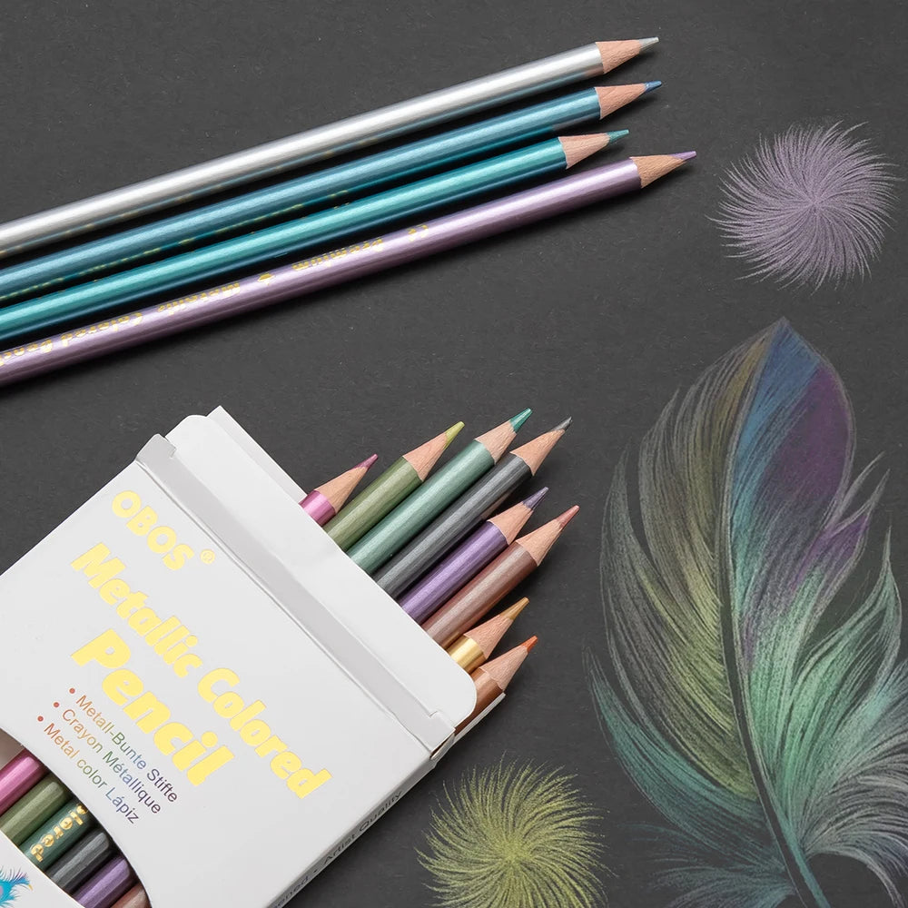 Brilliant Color Metallic Colored Pencils - ATSProducts