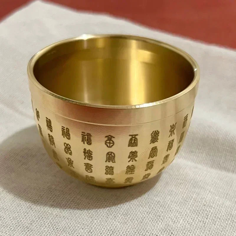 Moonbiffy Brass Hundred Blessings Bowl - ATSProducts