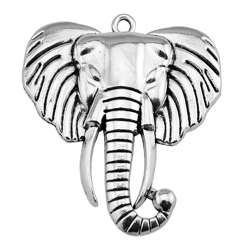 2pcs 54x47mm WysiWYG Elephant Pendants - ATSProducts