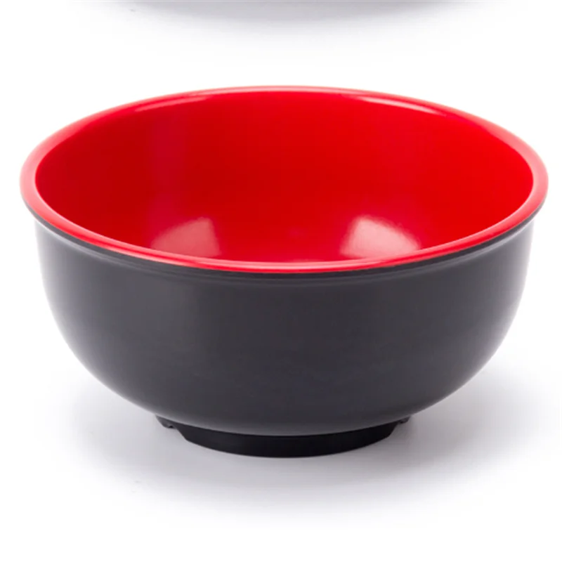 Black Red Melamine Bowls - ATSProducts