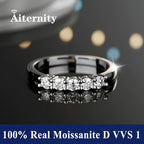Platinum-Plated Moissanite Eternity Band - ATSProducts