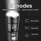 LED Flashlight Built-In Battery USB Rechargeable - ATSProducts