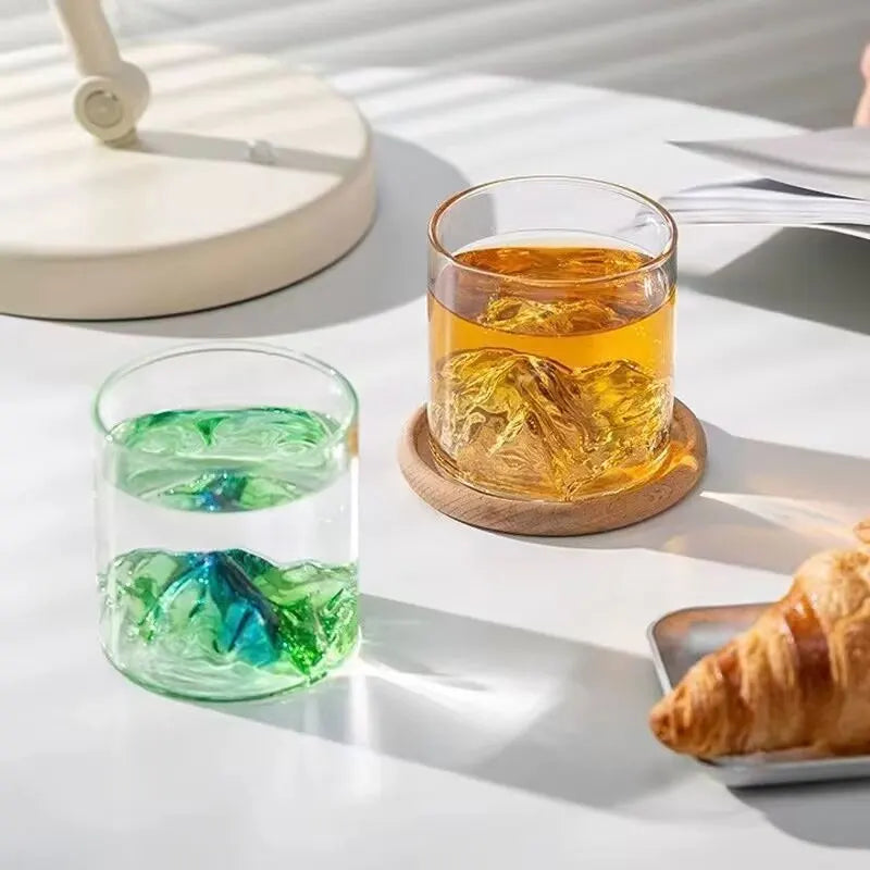 Mountain Design Glass Cup - ATSProducts