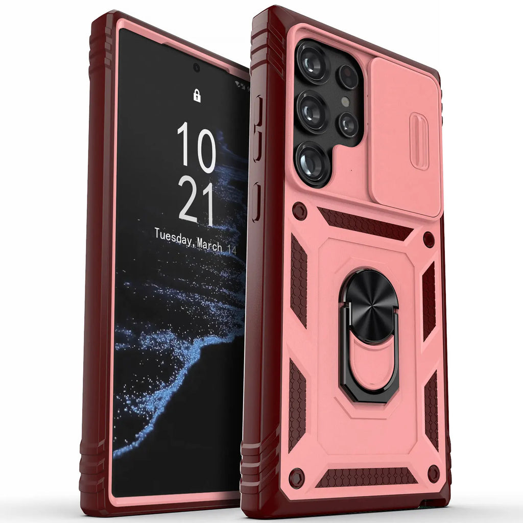 Phone Case Hybrid Ring Kickstand Hard Shockproof Cover - ATSProducts