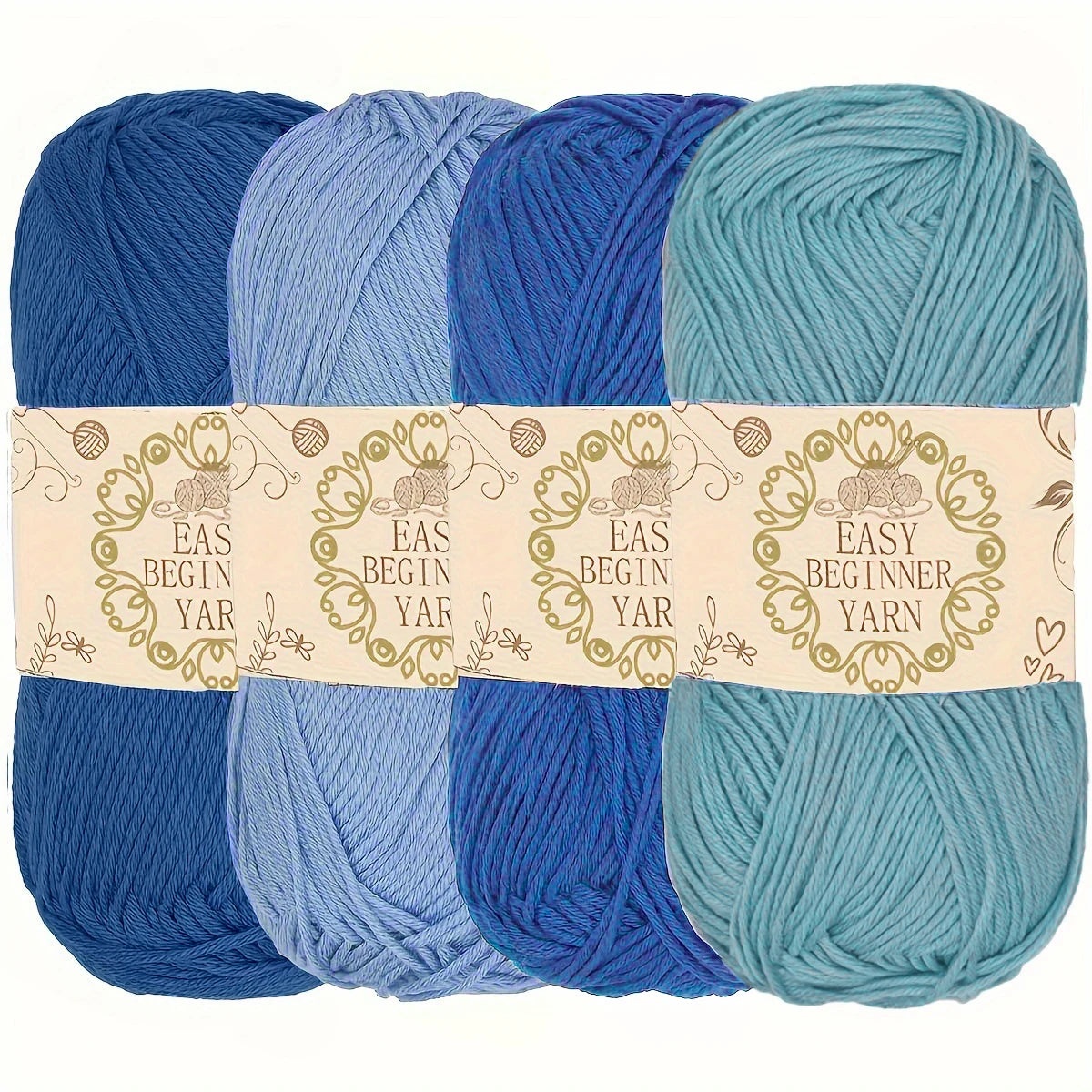 4 Packs Of 50G 4-strand Acrylic Yarn - ATSProducts