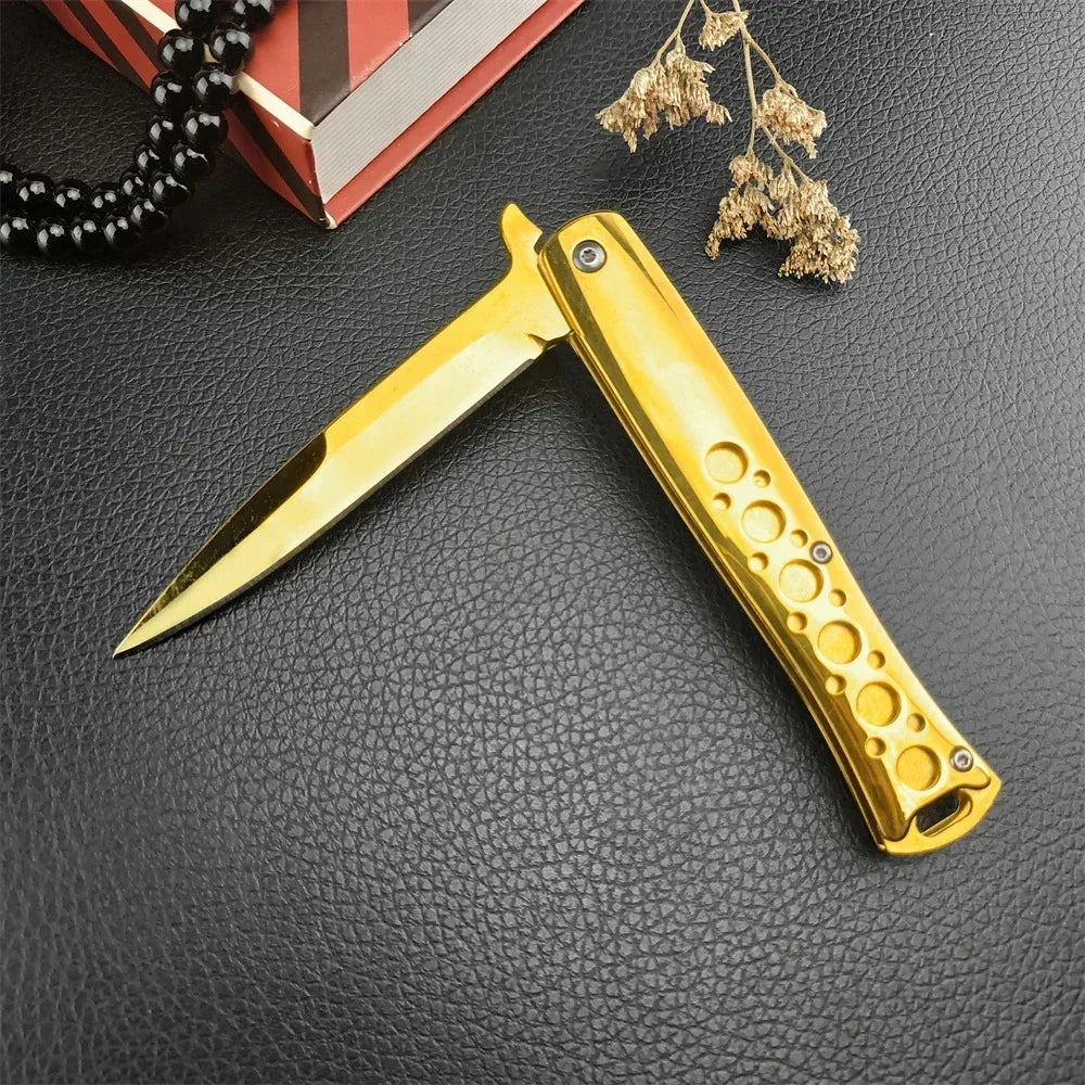 Golden Portable Folding M10 Knife - ATSProducts