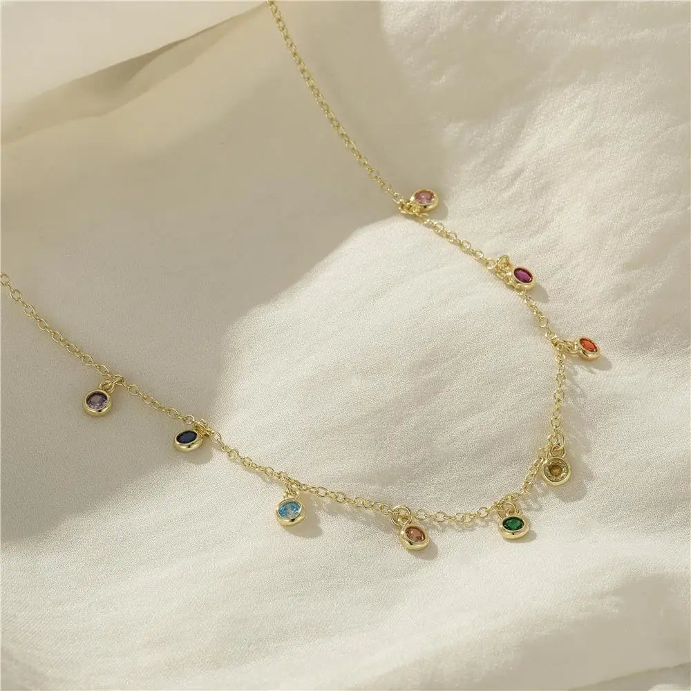 Aide French Round Zirconium Necklace - ATSProducts