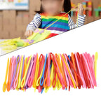 Vibratite 100PCS Mixed Color 5.5-15cm Plastic Knitting Needles - ATSProducts