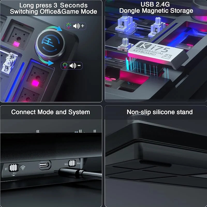 Ki75 Custom Mechanical Keyboard Kits