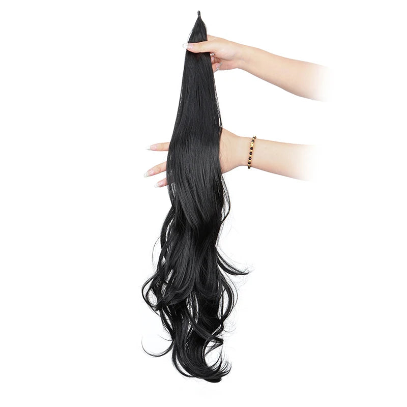 WIGSIN Synthetic 32Inch Long Curly Wavy Ponytail - ATSProducts