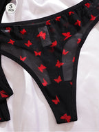 5pcs/pack Butterfly Print Thongs - ATSProducts