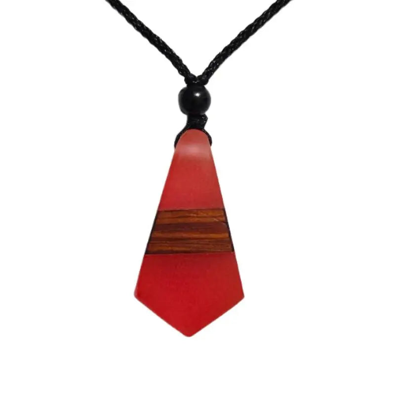 Miaiti Geometric Handcrafted Wood & Resin Pendant - ATSProducts