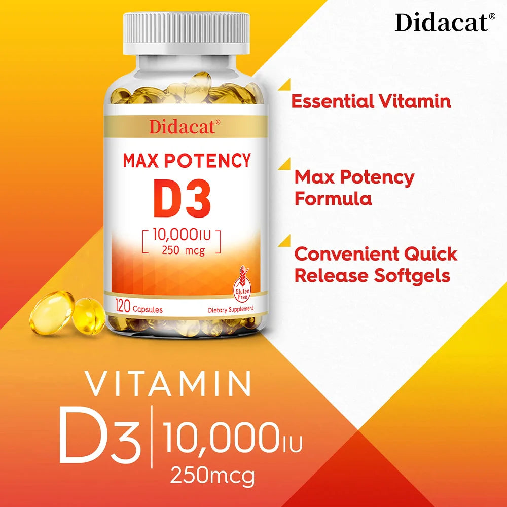 Didacat Vitamin D3 10,000 IU (250 mcg) - ATSProducts